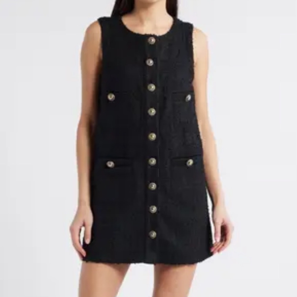 Reformation Tropez Mini Dress In Black Size 12